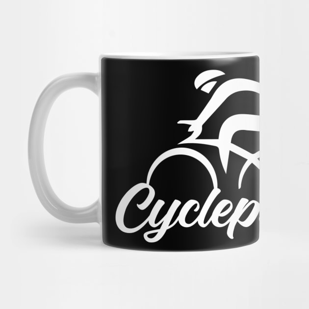 Cyclepath bicycle rider extraordinaire by Alema Art